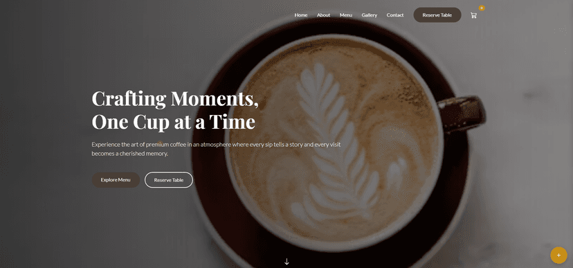 Coffe Shop Website